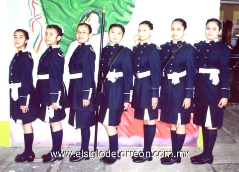 07032010 Ganadoras del concurso Estatal de Escoltas: Paulina Gabriela García Simón, Faride Guadalupe Castañeda Arriaga, Evelyn Dayana Luna, Evelyn Joselyn González Acevedo, Andrea Pérez Hernández, Magaly Valenzuela Núñez y Lesly Guadalupe Martínez Armendáriz.
