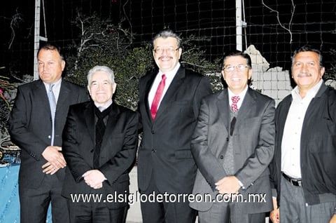 Federico Sáenz, Jesús Campos, Fernando Alanis, Fernando Félix y Victor Dabdoub.
