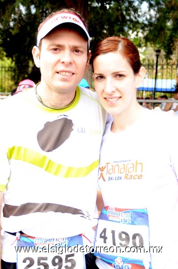 Juan Carlos Treviño y Daniela Cantú.