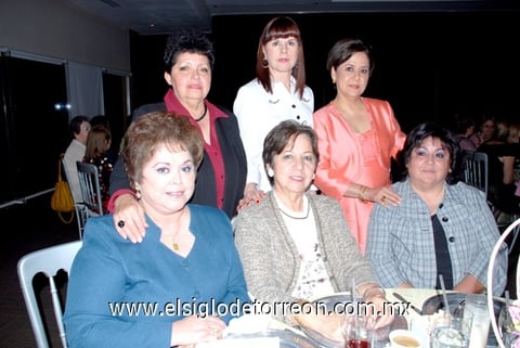 31032010 Guadalupe Tolosa, Velia Pereda, Anita de Madero, Coco de Montañez, Chaguita de Blanco y Chacha de Luna.