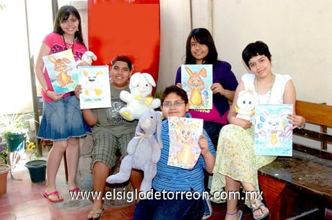 08042010 Nuria Ivanna Pérez, Dulce María Ordaz, Jesús David Barajas, Pamela Carrillo y Alejandro Montoya. EL SIGLO DE TORREÓN/JJESÚS HERNÁNDEZ