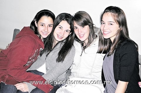 Marifer Ubieta, Ceci Altuci, Andrea Galván y Sofía Terrazas.