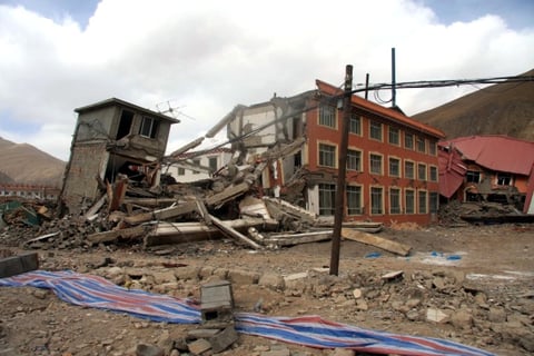 Fue arrasado el 85% de las construcciones.