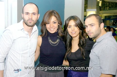 19042010 Beto Aguilar, Érika Gómez, Miriam Gurrola y Javier García.