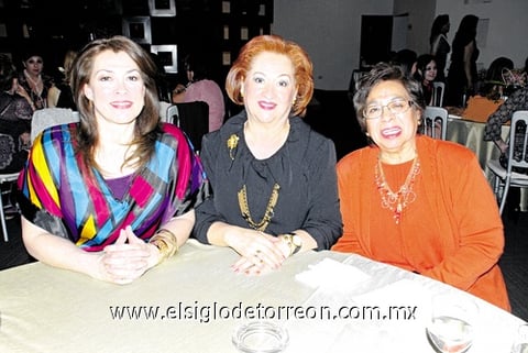 25042010 Fina de Ganem, Tita de Mijares y Lety Figueroa.