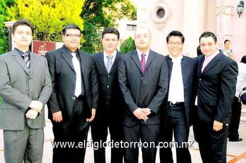 03052010 Sergio Zurita, José Ángel Segura, Marcos Ríos, Carlos Trejo, Omar Puentes y Rubén Ugalde.