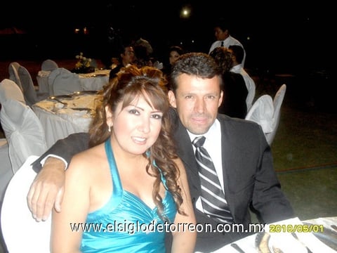 06052010 Lorena Suárez y Carlos Riesco en pasado evento social.
