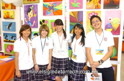 02062010 Sofía González, Grecia Gómez, Laura Frayre, Ileana Sánchez y Zaid Askins.