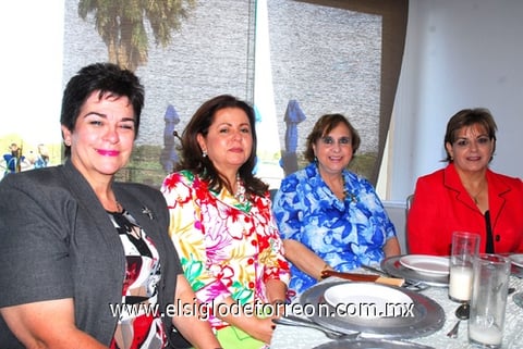 27062010 Asunción del Río, Leticia de Gómez, María Esthela de  Hernández y Marcela de Sada.
