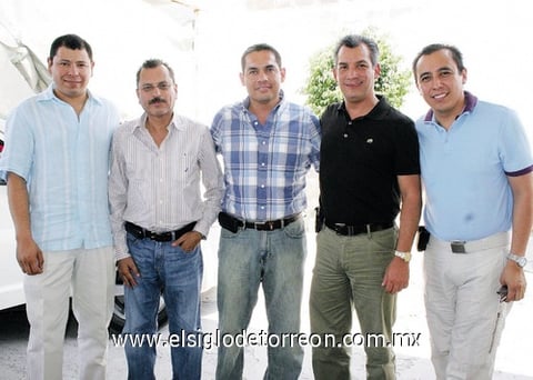 29062010 Moisés Méndez, Arturo Torres, Gerardo Espino, Gustavo Cervantes y Jaime Rodríguez.