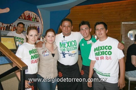 03072010 Alma Bonilla, Ivonne Ortiz, César Pérez, Emiliano González y Eduardo de la Rosa.