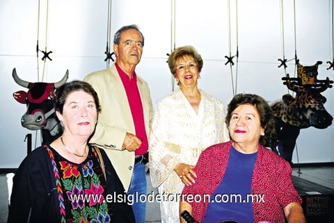 17072010 Alida Madero de Cobián, Cruz González Ugarte, Aurorita Máynez Durán y Lupita de la Mora.
