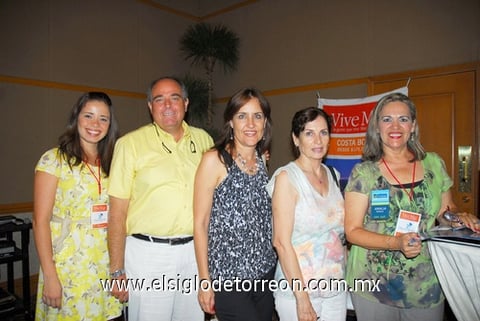 23072010 Gaby Medrano, Benjamín Navarro, Blanca Jáuregui, Nono Derbéz y Amalia Tirado.