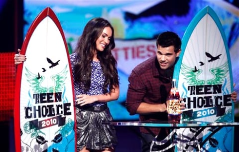 Lautner se llevó un premio individual al 'más sexy', y en la categoría femenina fue a parar Megan Fox.