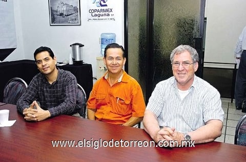 14082010 Gustavo Salinas, Bernardo Murillo y Gabriel de León.