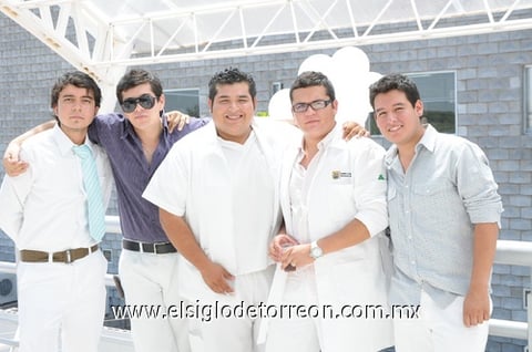 22082010 Aarón Gardea, Salvador Centeno, Jesús Martínez, Gerardo Herrera y Humberto.