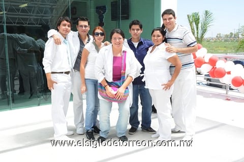 22082010 Aarón Gardea, Jaime Insausti, Jéssica Plata, Montse Gavira, Fernanda Medina, Dagoberto Morales y Vicente Rodríguez.