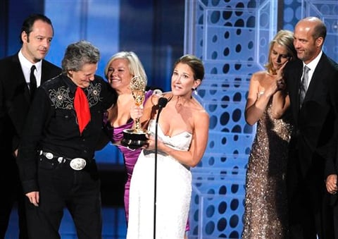 'Temple Grandin' ganó cuatro premios principales: Película hecha para televisión; actriz de una miniserie o película para Claire Danes; actor de reparto de una miniserie o película para David Straithairn; y actriz de reparto de una miniserie o película para Julia Ormond.