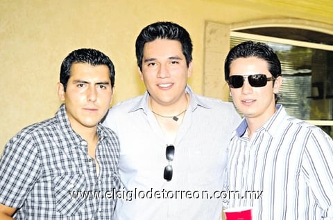Óscar Maltos, Luis Meza y José Antonio Jiménez.