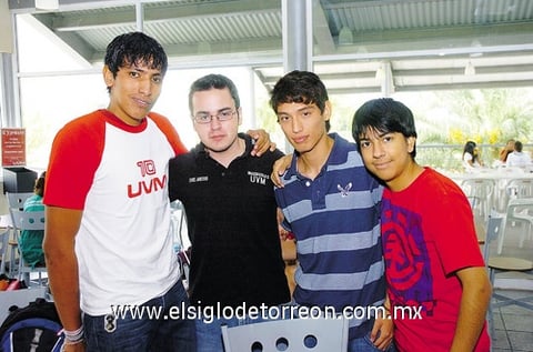 05092010 René Barrón, Eder Arenas, José Luis Saucedo y Alexis Infante.