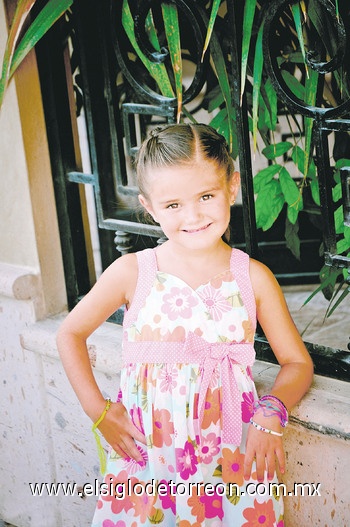 15092010 Carolina Estrella Bravo el día en que celebró su quinto cumpleaños.