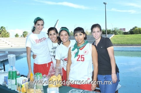 16092010 Leonor Villarreal, Renata Matuk, Gaby García, Selene Grana y Lorena Arreola.