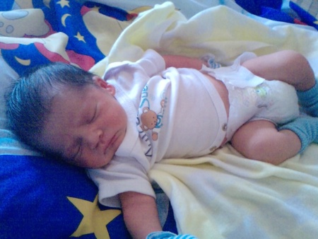 Precioso bebe, Emiliano, felicidades en tus dos meses. Fotografía enviada por Antonio Domínguez Ojeda.