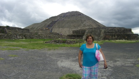 En Teotihuacan. Fotografía enviada por Veronica de la torre rosales