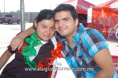 23092010  Sayra Galindo y Alex Rodríguez .