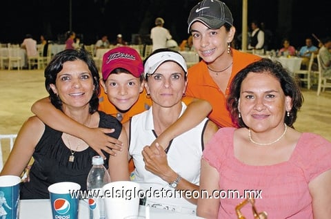 30092010 Lorena de Treviño, Mónica de Dibildox, Ivón de Dávila, Mónica Dibildox y José Dibildox.
