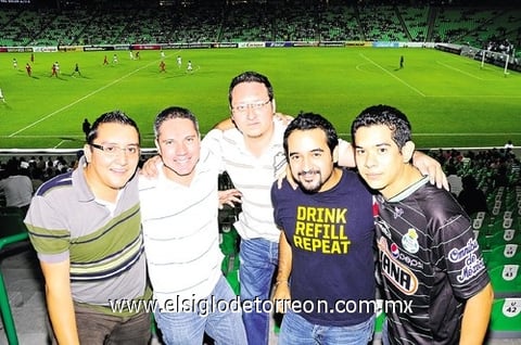 03102010 Blas Barbosa, Héctor Delgado, Luis Oropeza, Víctor Perales y Víctor de León.