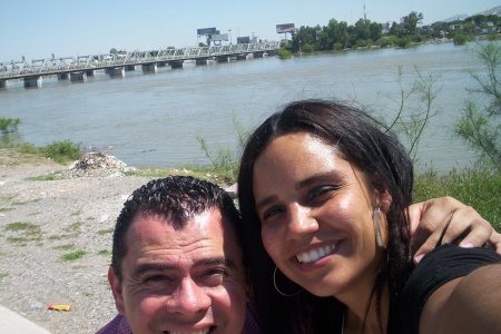 Puente plateado sobre Río Nazas, 29 de septiembre de 2010.