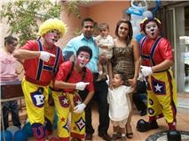 El show bilingue de los payasos Tornillito, Klavito y Tornillin en una presentación en Gómez Palacio Dgo.
