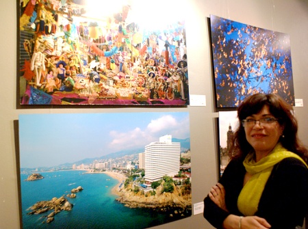 Nancy Azpilcueta, directora de RazonEs de SER, en la presentación de Rutas de México en Buenos Aires, a cargo de la Embajada y el Consejo Promotor de Turismo. Fotografía enviada por Nancy P. Azpilcueta Ruiz Esparza.
