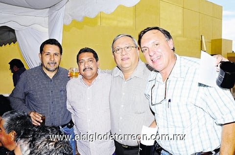 24102010 Javier Román, Salvador García, Jesús Alonso y Toño Murra.