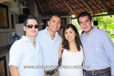 27102010 Luis Delgado, Luis Miguel Arcos, Alina Flores y Camilo Rivera.