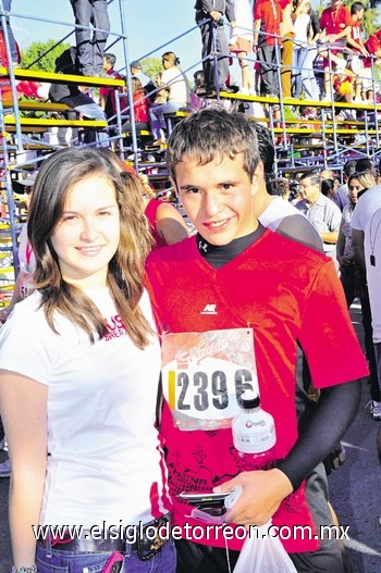 Luisa Llamas y Óscar García.