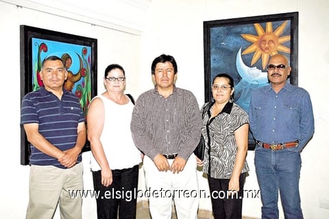 19112010 Cesáreo Aguilera, Amparo Ruiz, Ángel Varela, Alma Rosa Medina y Fernando Rivera.