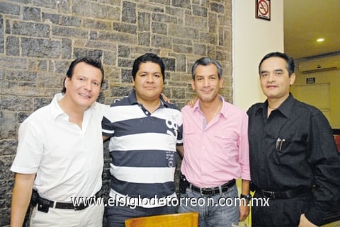 22112010 Vicente Izaguirre, Luis Miguel Montero, Arturo Torres y Arturo Becerril.