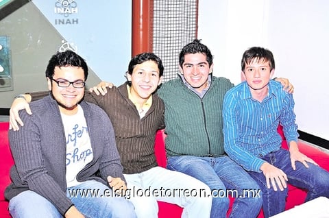 28112010 Ulises Rayas, Blas Quintero, Jorge Franco y José Eduardo Portillo.