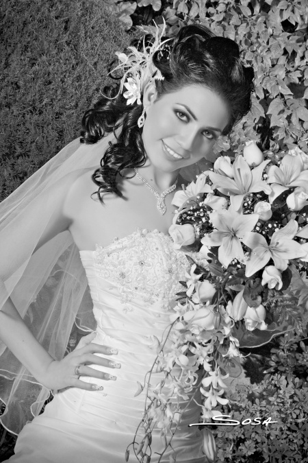 Srita. Dulce Paloma Saldaña Betancourt y Sr. José Luis Pérez Treviño el día que contrajeron nupcias.

R. Sosa