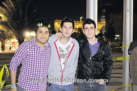 Martín Moncayo, Joaquín Castañeda y Pablo Gómez.