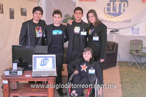 07122010 Luis Arturo Martínez, Andrés Veloz, Fernando Fito, Cristal Segoviano y Nadia Porras.