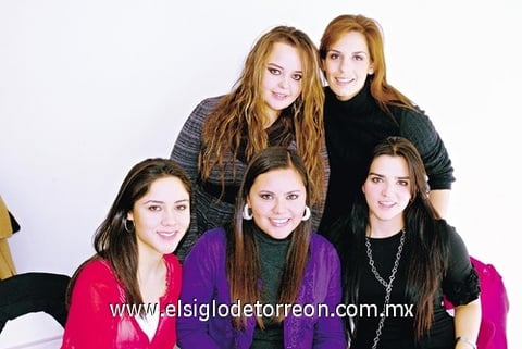 Ana Sofía, Katy, Dany, Caro y Rocío.