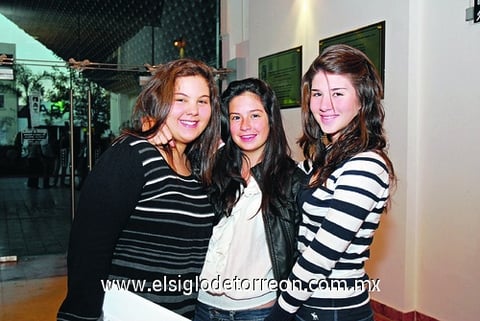 María Bárbara, Susy y Laura.