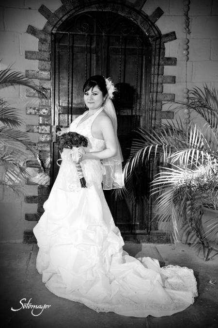 Lic. Adriana Guadalupe Miranda Hernández  el día que unió su vida a la del  Arq. Carlos E. Cruz Ontiveros.-

Fotografía Ramón Sotomayor