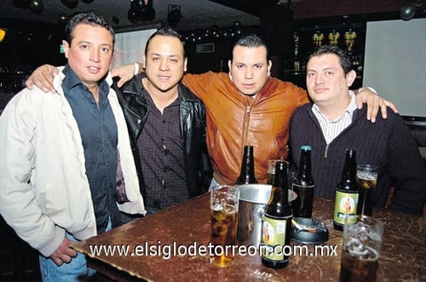 16012011 Jorge Sierra, Juan Gutiérrez, Darío Agüero y David Gómez.