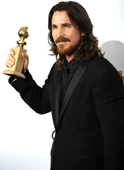 Christian Bale. El actor galés se llevó el primer Globo de Oro en la edición 68 de la gala. Bale obtuvo el galardón de Mejor Actor de Reparto por su trabajo en The Fighter.