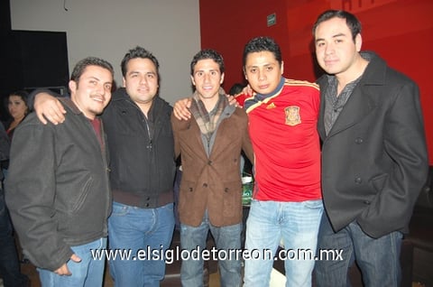 19012011  Fischer, Nish Villanueva, Chane Galán y Fabián Landeros.