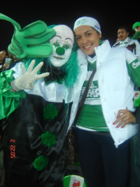 Karen Breceda en final Santos Vs Monterrey.